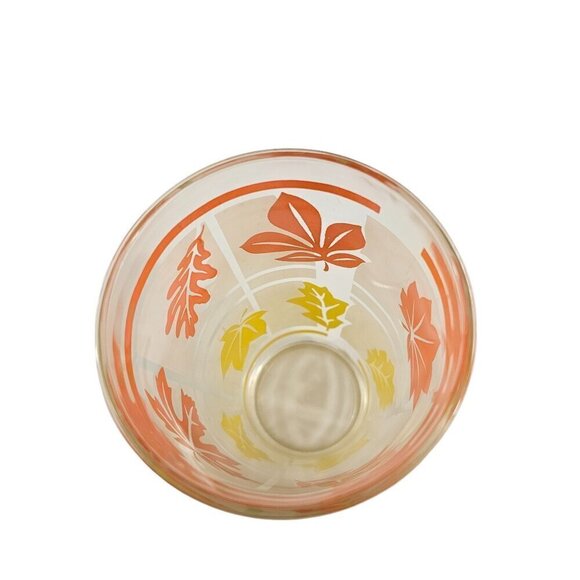 Hazel Atlas Frosted Fall Leaves Large 22 Oz Tumbler Drinking Glasses – Set of 2 - Picture 7 of 17